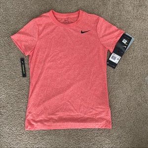Pink coral orange The Nike tee shirt athletic